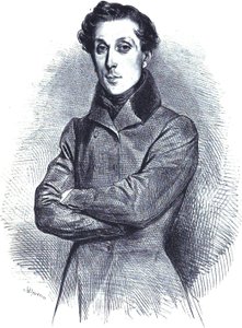 Retrato del arquitecto francés Alphonse de Gisors, retrato litográfico