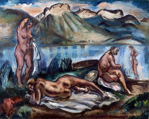 Desnudos a orillas del lago de Annecy