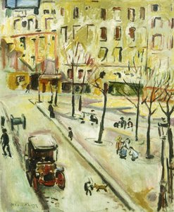 Paris Street Scene; Scene de rue, Paris