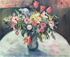 Tulipanes y margaritas de Achille Emile Othon Friesz