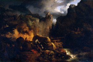 Muerte de Roldán, c. 1818 de Achille Etna Michallon