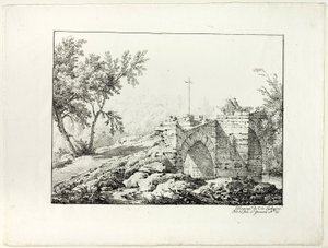 Paisaje con Puente de Achille Etna Michallon