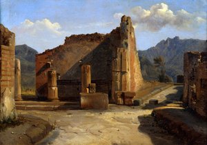 El Foro de Pompeya, c. 1816-1822 de Achille Etna Michallon