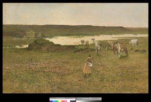 Pasto en el valle, 1906 de Achille Formis Befani