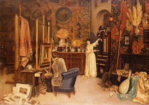 El estudio del artista de Achille Glisenti