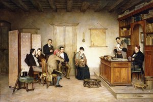 La lectura del testamento de Achille Glisenti