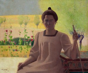 Contraluz – Retrato de la esposa del artista de Achille Lauge