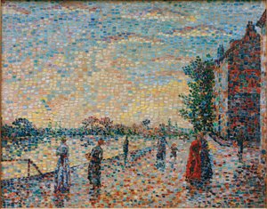 El paseo junto al río de Achille Lauge