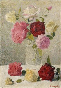 Rosas en un jarrón