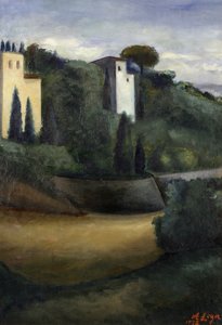 Villas en Fiesole de Achille Lega