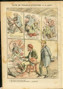Ilustración de Achille Lemot (1846-1909) en Le Pelerin, 20/05/06 - Serie de pinturas históricas - Anarquismo, Radicalismo, Arte, Revolución, Oportunismo, Inseguridad, Socialismo - Pintores artistas de Achille Lemot