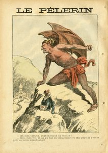 Ilustración de Achille Lemot (1846-1909) en Le Pelerin de Achille Lemot