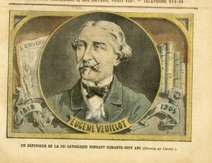 Ilustración de Achille Lemot (1846-1909) en Le Pelerin, 01/10/05 - Un defensor de la fe católica durante sesenta y ocho años - Prensa/Medios, Religión Fe, L