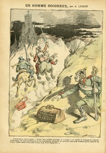 Ilustración de Achille Lemot en Le Pelerin, 28/05/05 - Un hombre cuidadoso - Anticlericalismo, Social, Colonización, Franco-Masonería, Oriente, Religión Fe, Bloque de Izquierda, Socialismo, Protectorado del Catolicismo Oriental, Catolicismo