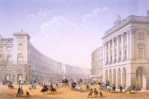 El Cuadrante y Regent Street, Londres de Achille Louis Martinet
