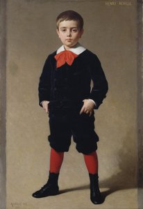 Retrato de Henri Achille, el hijo del artista, 1881 de Achille Zo