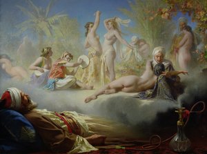 El Sueño del Creyente, c.1870 de Achille Zo