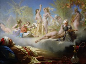 El sueño del creyente, c. 1870 de Achille Zo
