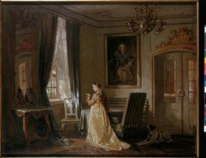 Sala de jardín de la casa solariega Wiepersdorf de Achim von Arnim