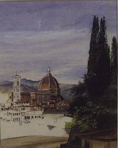 Florencia desde los jardines de Boboli (inacabado)