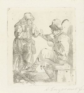 fumador de Adalbertus Engelsmet (signed by artist)