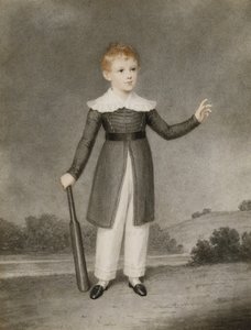 Retrato de Edward Currie sosteniendo un bate de cricket, 1830 de Adam Buck