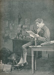 El estudiante, c. 1877 de Adam Diston