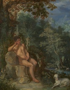 San Juan Bautista en el Desierto de Adam Elsheimer