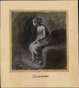 Sitzende junge Frau de Adam Elsheimer
