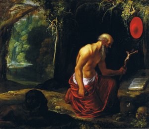 San Jerónimo en el desierto