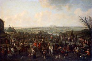 El Asedio de una Ciudad, 1660 de Adam Frans van der Meulen