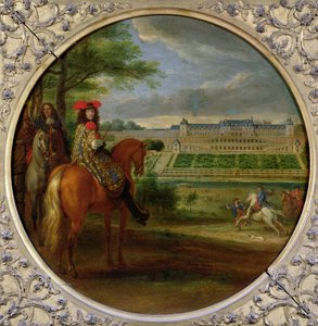 Vista del Nuevo Palacio de Saint-Germain desde el lado de la terraza, 1669