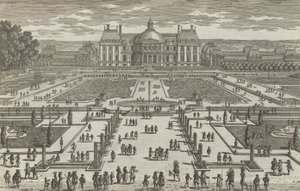 Vista de Vaux-Le-Vicomte, 1680s de Adam Perelle
