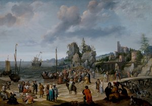 El milagro de la playa de Genesaret de Adam Willaerts