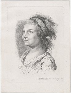 Retrato de Maria Anna Schaubach, 1785 de Adam von Bartsch