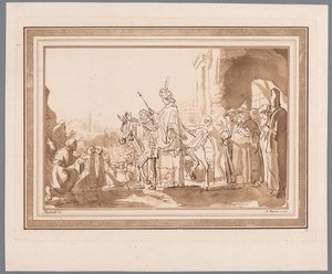 Salomón montado en el burro de David Impresiones a partir de dibujos de Rembrandt conservados en la Hofbibliothek de Viena (título de la serie) Recueil d