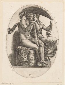 Hercules en Deianeira de Adamo Scultori