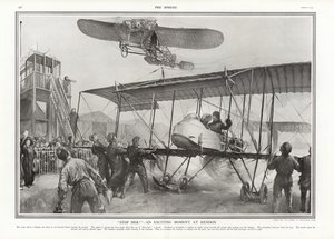 Casi accidente en el aeródromo de Hendon, 1913 de Addison Thomas Millar