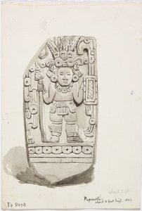 Una estatua de piedra de Papantla de Adela Breton