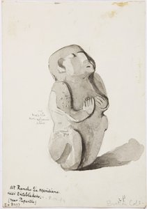 Una estatua de piedra de Papantla de Adela Breton