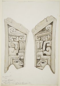 Relieve de piedra de Arved de Veracruz, México de Adela Breton
