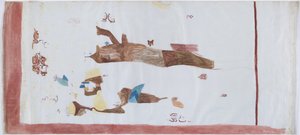 Copia de una pintura mural de la pequeña cámara, Acanceh, México de Adela Breton