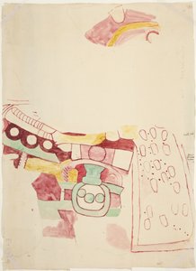 Copia de fragmentos de pinturas de Teotihuacan, Estado de México de Adela Breton