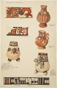 Cerámica y diseños de Aqua Caliente y Santa Cruz de Nicoya, Costa Rica de Adela Breton