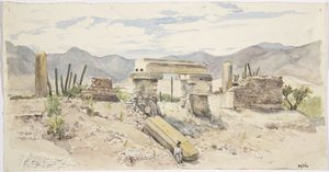 Ruinas en Mitla, Oaxaca, México de Adela Breton