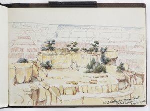 Cuaderno de bocetos de dibujos y notas, América del Norte y del Sur (incluyendo México) de Adela Breton