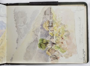 Cuaderno de bocetos de acuarelas, dibujos y notas, México, 1896-1898 de Adela Breton