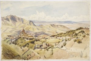 Vista cerca de Guanajuato, Estado de Guanajuato, México de Adela Breton