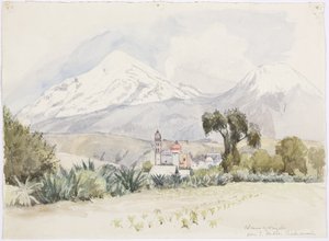 Volcán de Orizaba desde San Andrés, Chalchicomula de Adela Breton
