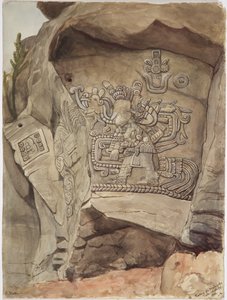 Relieve de piedra de Piedra de Malinche, Tula, Hidalgo, México